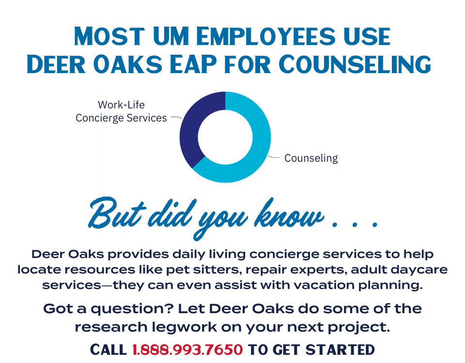 Deer Oaks provides daily living concierge services like assistance with vacation planning, and resource locators like pet sitters, sick child daycare, adult daycare services and more.